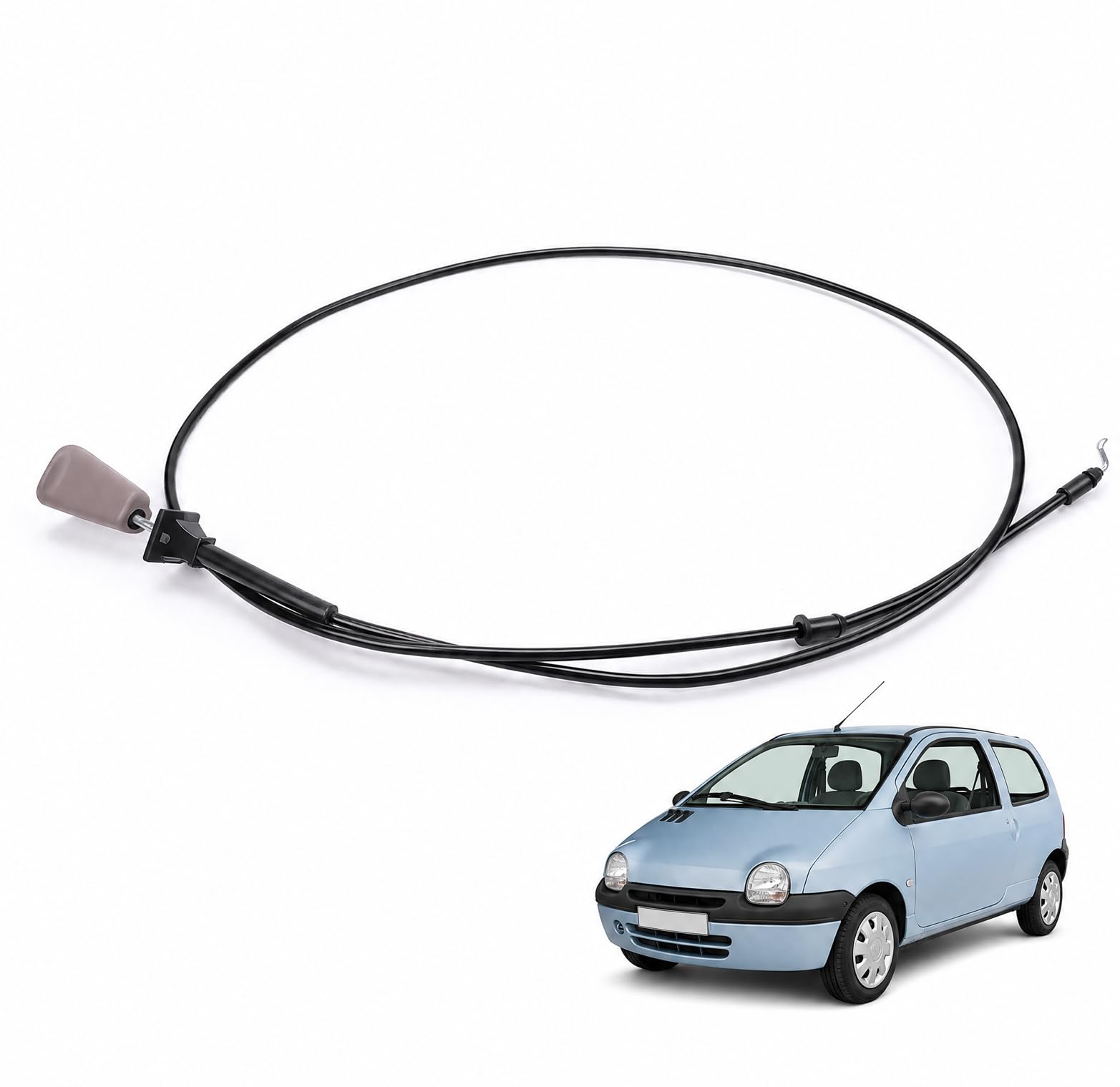 Câble d’Ouverture Capot for Twingo I 1993-2007 7700426704 Câble Déverrouillage Moteur en Acier Anti-Corrosion Réglage Blocage Traction Fluide Installation Facile
