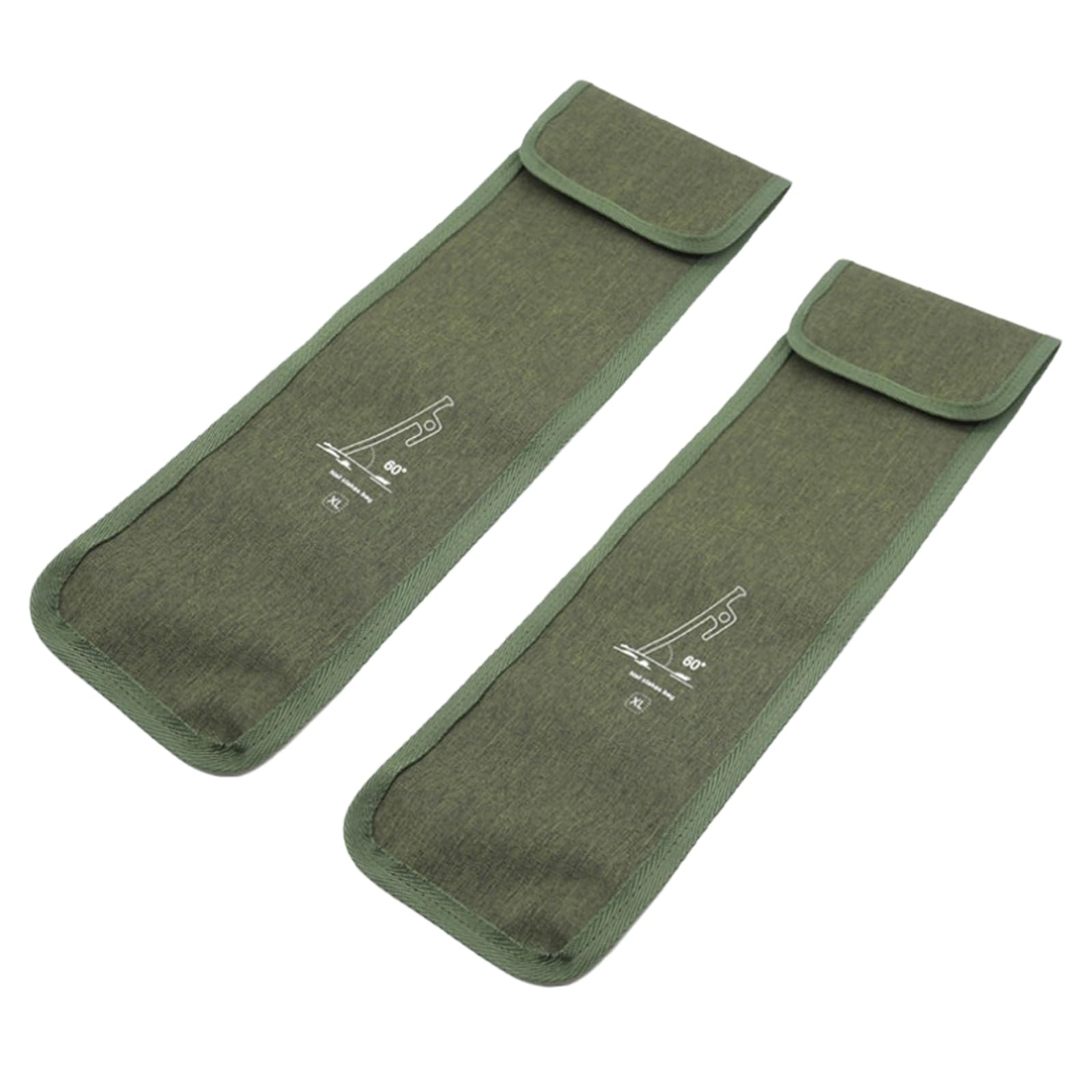 2Pcs Tent Stakes Bags Puncture Resistant Tent Peg Storage Bags Large Capacity Waterproof Nail Pouch for Hiking Camping (2Pcs XL) โ image 1