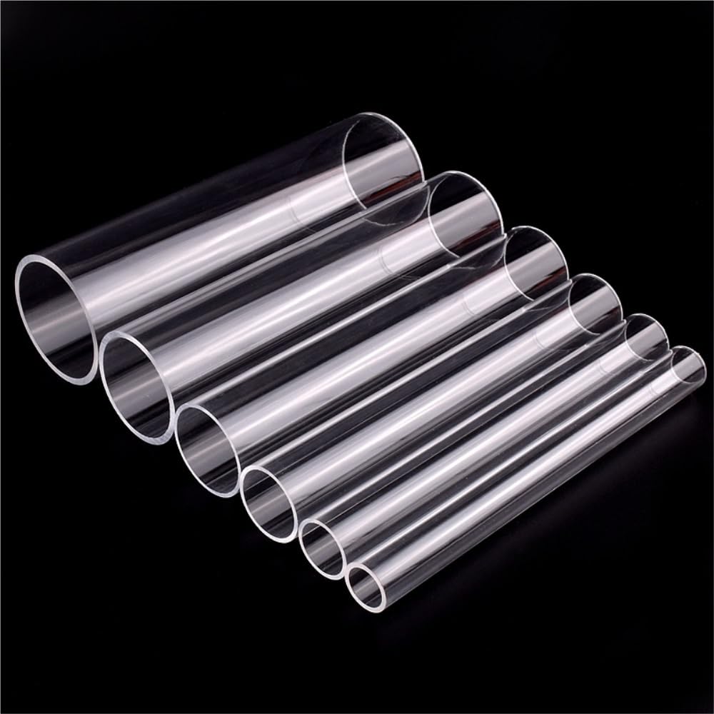 Conector de tubo para peces de acuario, 2 tubos de acrílico transparente for acuario, longitud 20 cm, 50 cm, lámpara decorativa, accesorios for pecera, tubería, accesorios de jardín.(110MM*20CM)