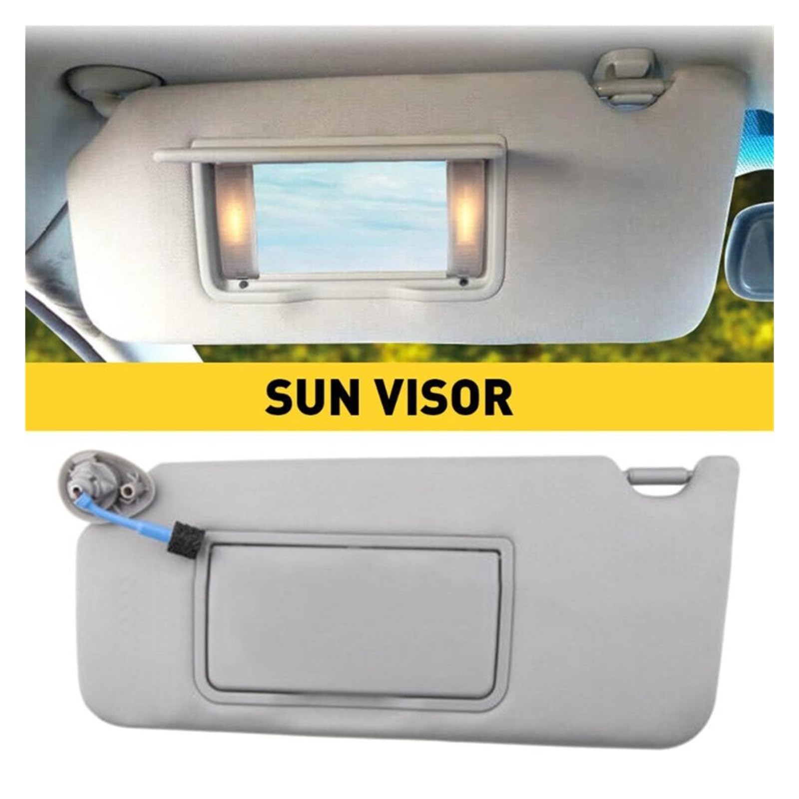 Car Aletta Parasole 83280TA5A51ZA Migliora La Sicurezza Il Parasole Multifunzionale E Durevole Con Illuminazione, Alette Parasole Con Luci A LED Aletta Parasole Side (Misurare : A right)
