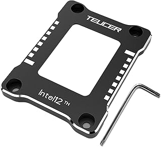 quadro correção dobra da CPU - quadro correção dobra da CPU, 12º LGA 1700 CPU Fixação Backplane, Corretor dobra da CPU, Alumínio Znet-au