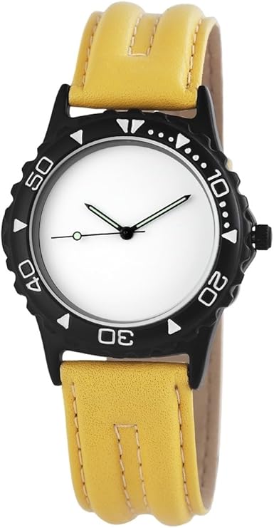 WMC Damenuhr mit Lederimitationarmband Armbanduhr Uhr Weiß 8918 ...