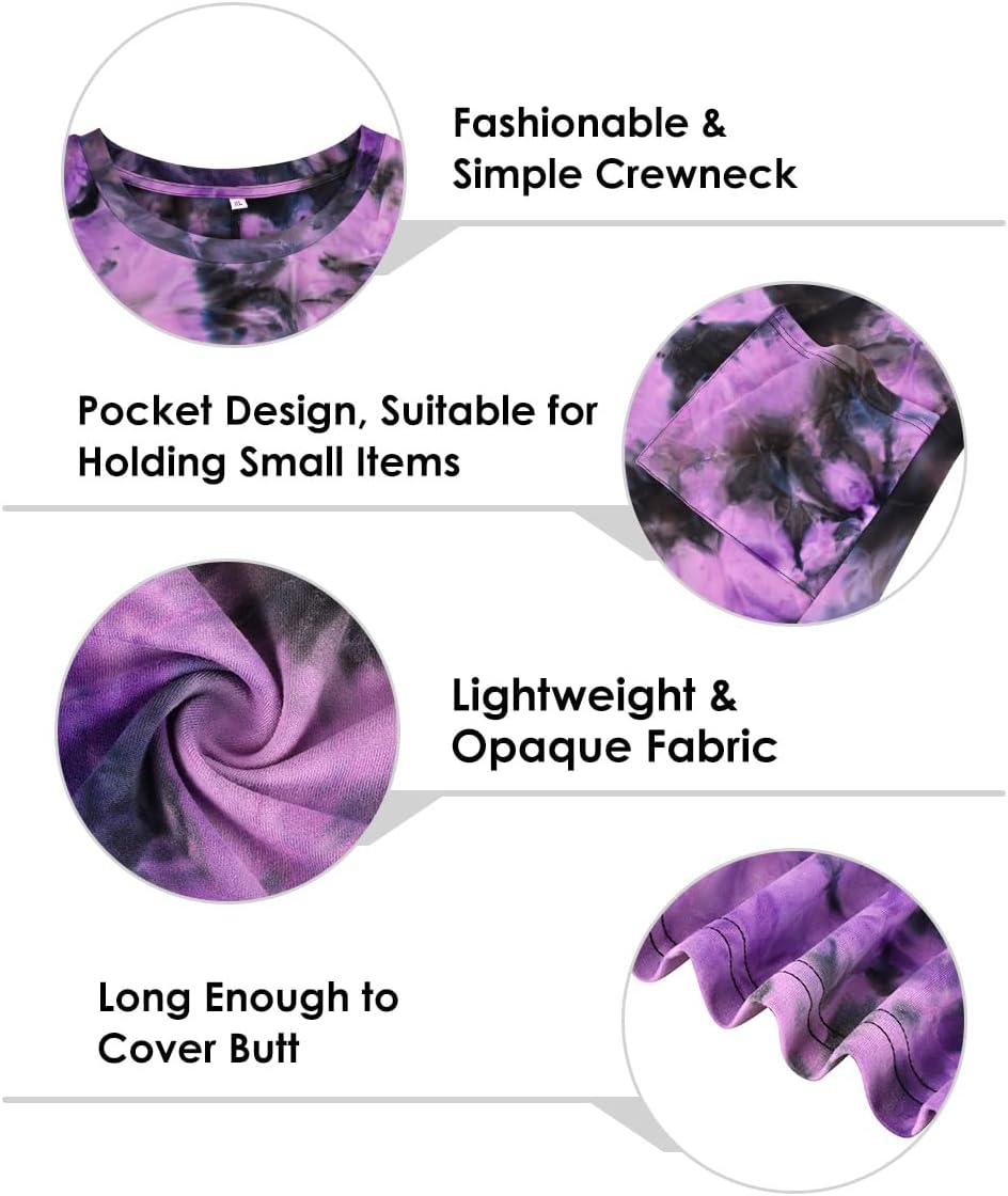 TIYOMI Plus Size Shirts for Women Pocket Long Tunic Tops Summer Casual T-Shirts XL-5XL - Image 4