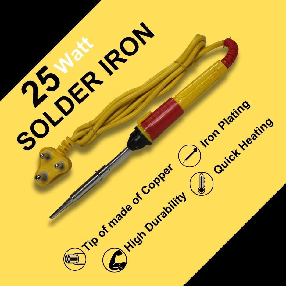 Image of Vtronix 25Watt Soldering Iron for Precision Electronics Work | Soldering Machine for Home, Industrial & Electronics Workshop Reparing with Fast Heating & Heat Resistant Handle (25W)