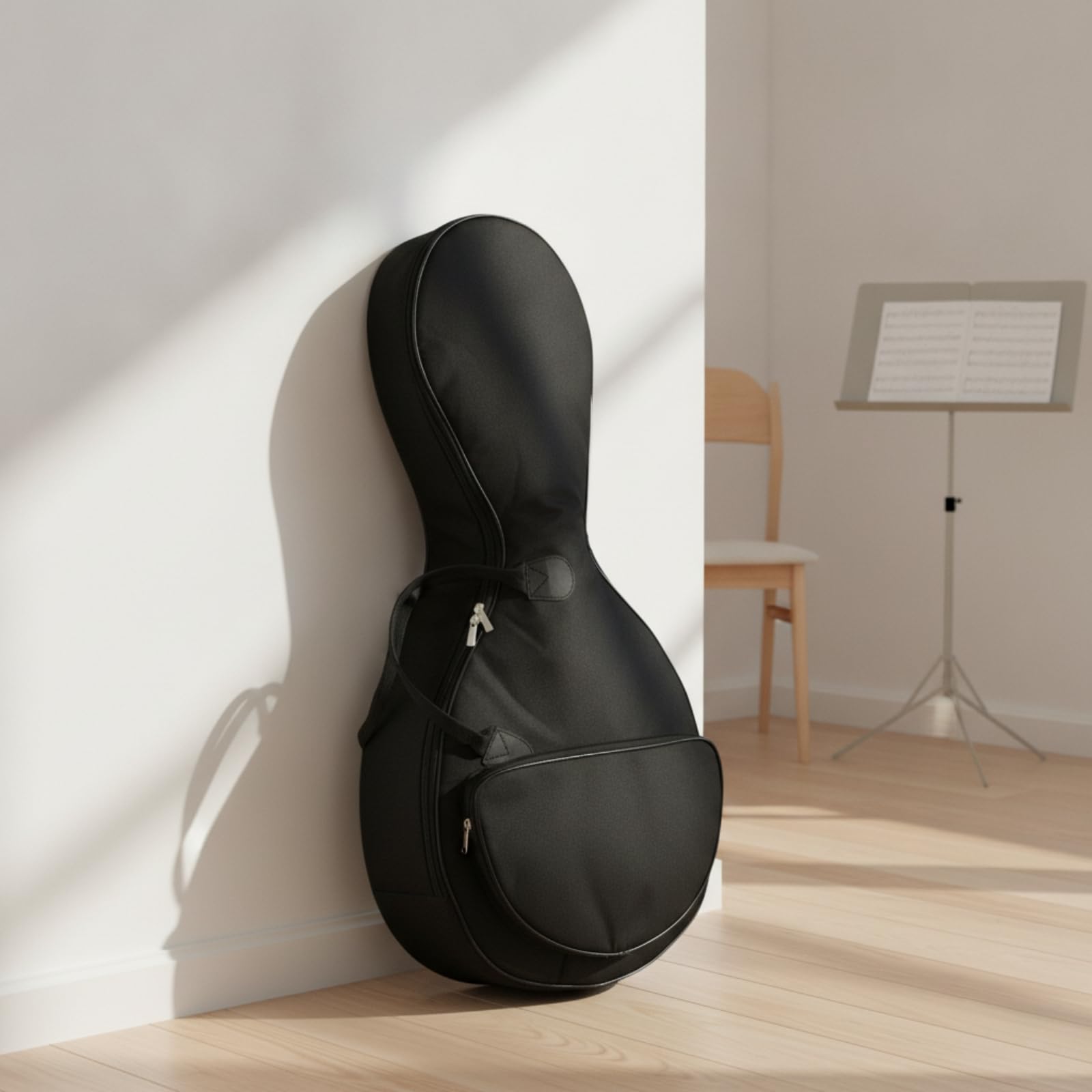 Ruan-Tasche mit Rucksackgurten gepolstert Ruan-Tasche stabil Instrumententasche für Musiker, Pendeln