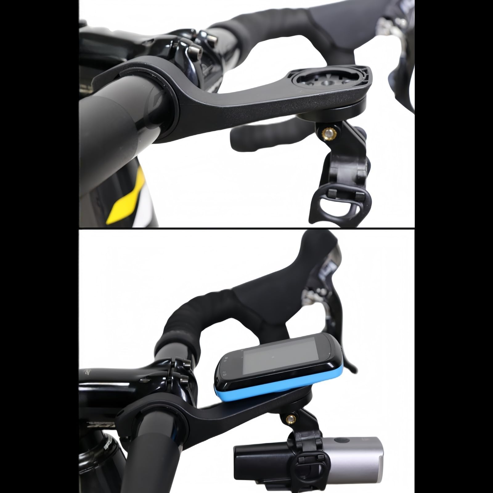 Soporte de montaje para bicicleta compatible con Garmin/Mage ne/Black Bird/IGP Sport GPS computadora con soporte para luz de bicicleta/soporte de interfaz de cámara Go Pro