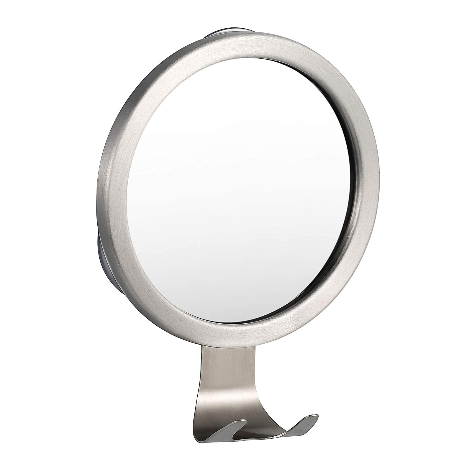 Ettori Silver Fogless Shower Mirror,Fogless Shaving Mirror,Fog Free Shaving Mirror With 3 Strong Suction Cup And Razor Hook,Anti Fog Shatterproof Small Mirror In Bathroom – 15 X 15Cm