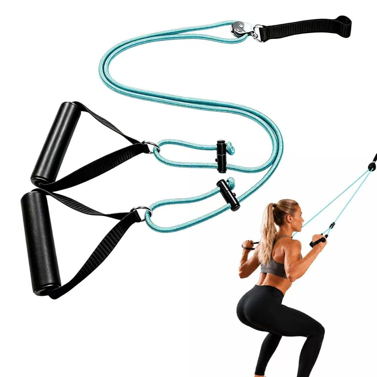 Shoulder Pulley Over Door, Adjustable Door Hanging Rope Pulley System