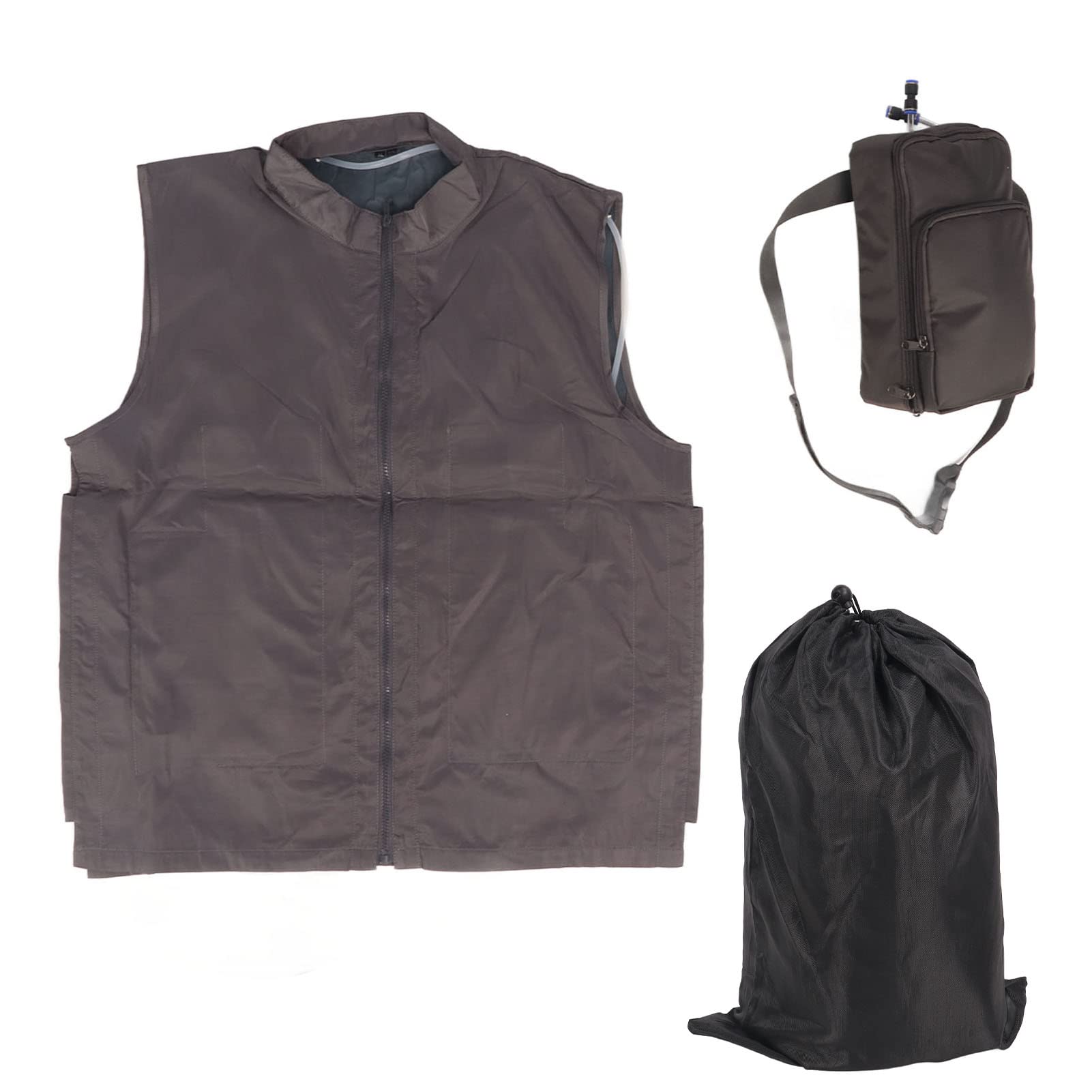 Amazon.co.jp: [xuuyuu] クールベスト 作業用ベスト 作業着 TPU 水循環