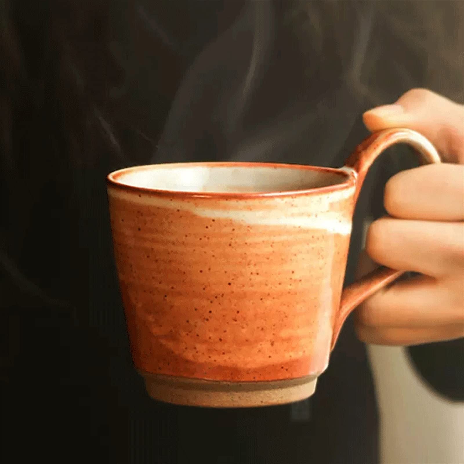 Wykwintny ceramiczny zestaw filiżanek do kawy i spodków prosty latte popołudniowa herbata biuro kreatywna woda (wielokolorowy)