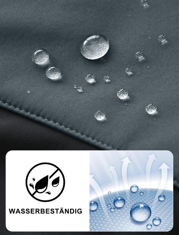 Zzkouine Pantaloni Softshell Bambino Caldo Pantaloni Invernali Trekking Ragazzo Pantaloni Neve Bambino Impermeabili con Fodera in Pile