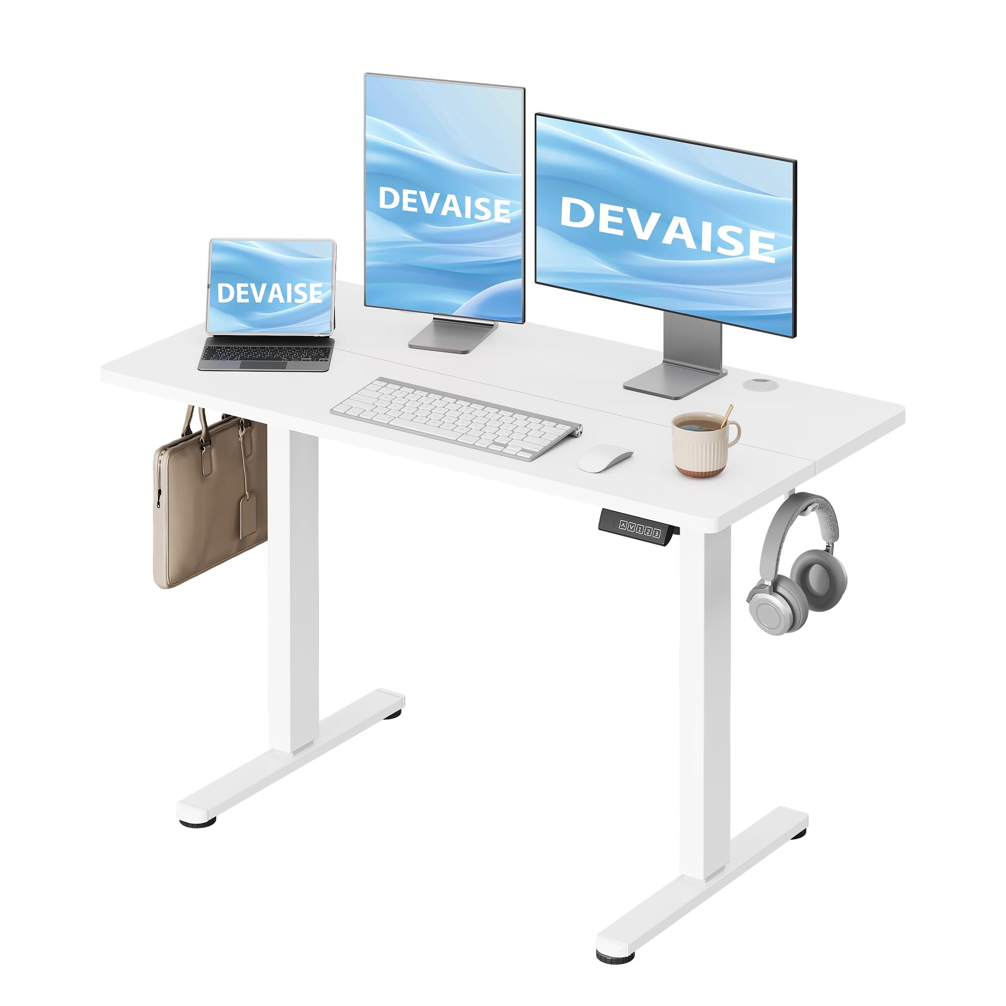 DEVAISE escritorio elevable eléctrico 120x60 cm