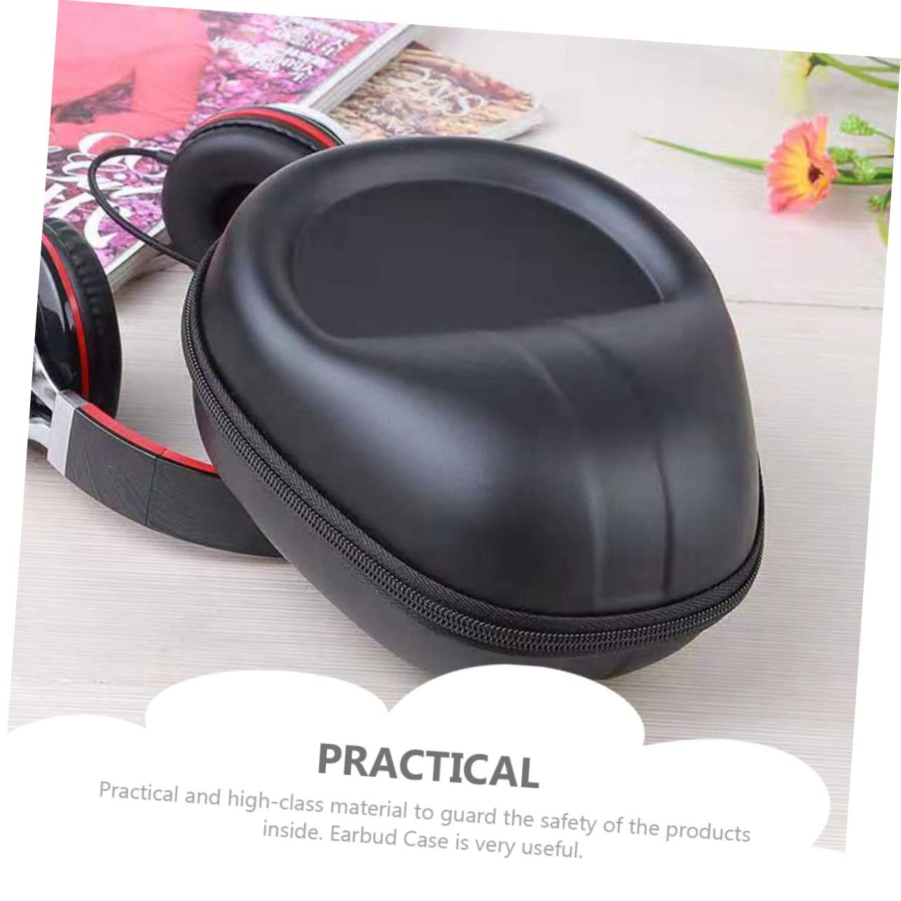 Hemobllo 3piezas Estuche Eva Multifuncional para Auriculares Bolsa De Viaje y Ligera para Accesorios Digitales Diseño Cremallera para Viajes Cortos y Negocios