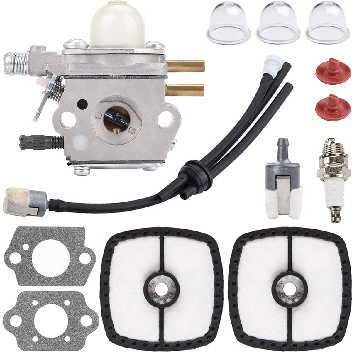 ZAMDOE Sostituzione del carburatore per Zama # C1U-K52 C1U-K29 C1U-K47, per Echo SRM2100 SRM2110 SRM2400 PE2000 PE2400 GT2000 GT2400 SHR210 SHC1700 PP800 PP1200 PP1400 PPF2100 Tagliacorde