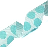 Vista 25 de Morex Ribbon Sugar Dots - Cinta de grogrén con purpurina, 7/8 pulgadas por 20 yardas, marrón/rosa (98805/20-850)