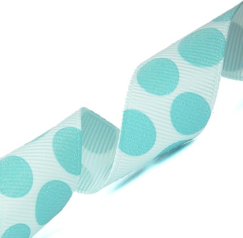 Miniatura 25 de Morex Ribbon Sugar Dots - Cinta de grogrén con purpurina, 7/8 pulgadas por 4 yardas, aguamarina/lavanda (98805-612) Agua/Lavanda,Negro/Rosa