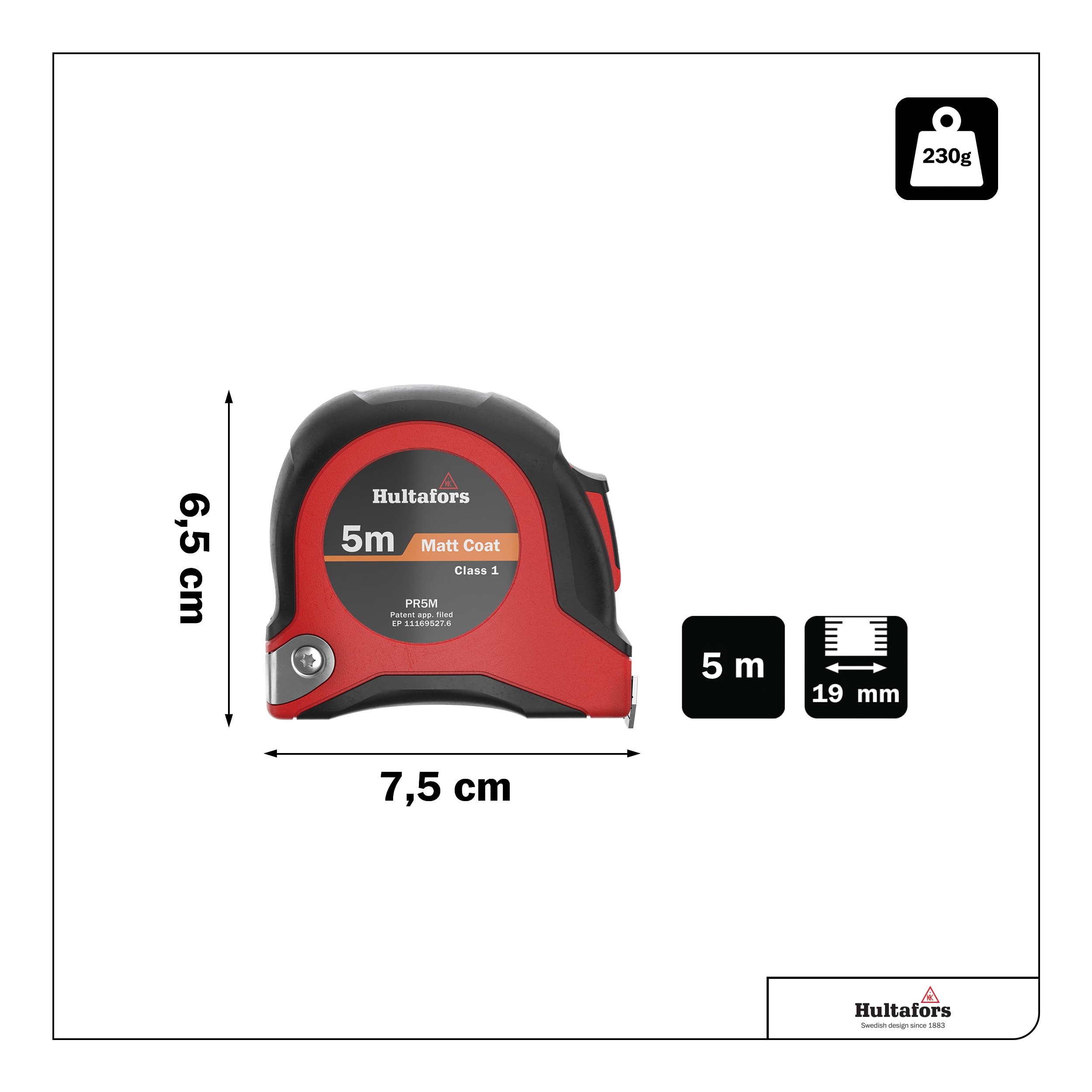 HULTAFORS-350207-Fléxometro PR 5M Display
