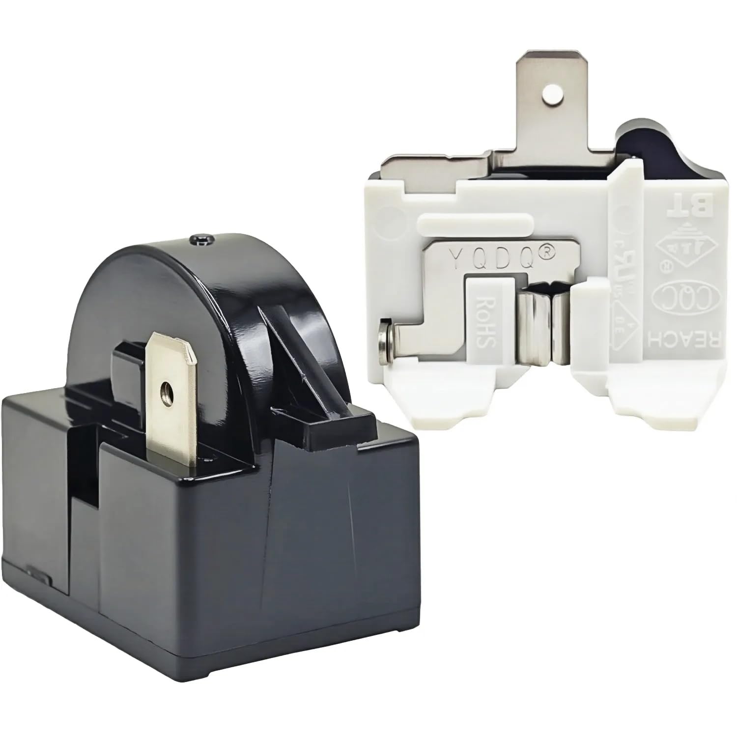 Photo 1 of 1 Pack QP2-4.7 QP2-4R7 4.7 Ohm Refrigerator 1 Pin PTC Start/Starter Relay Refrigerator Overload Protector Fits Whirlpool Frigidaire Kenmore and Most Mini Fridges and Coolers