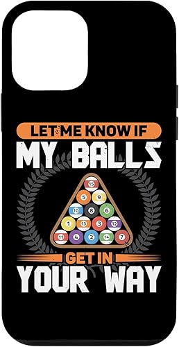 Miniatura 10 de Funda divertida para iPhone 11 Pro Max Let Know If Balls Get Your Way para billar