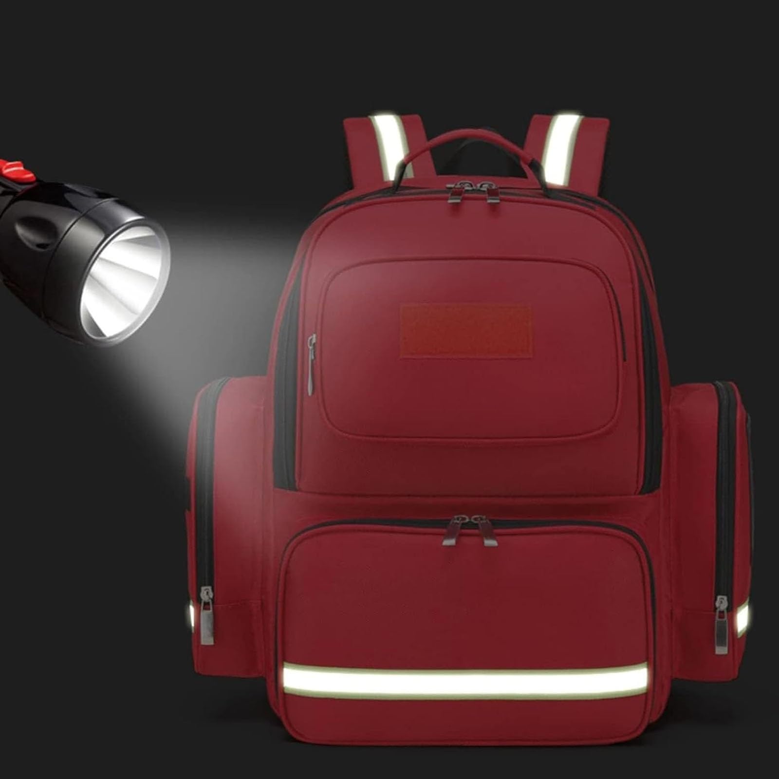 Mochila de Primeros Auxilios vacía, Almacenamiento, Mochila Emergencia | Kits de emergencia para traumatismos, ideal para senderismo, actividades al aire libre, viajes, acampadas y guarderías(Green)