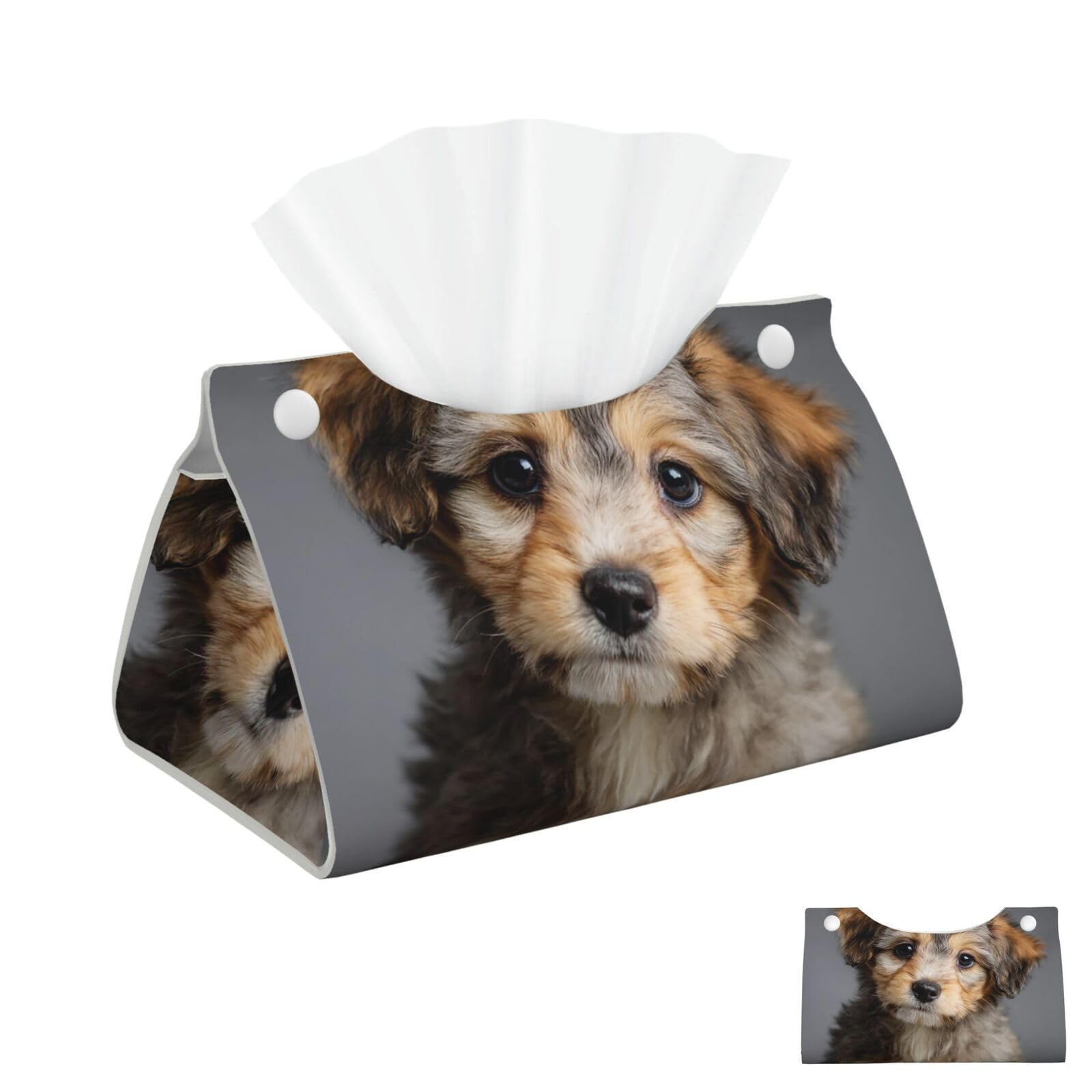Cute Dog Tissue Box Cover Square Cube Boxes