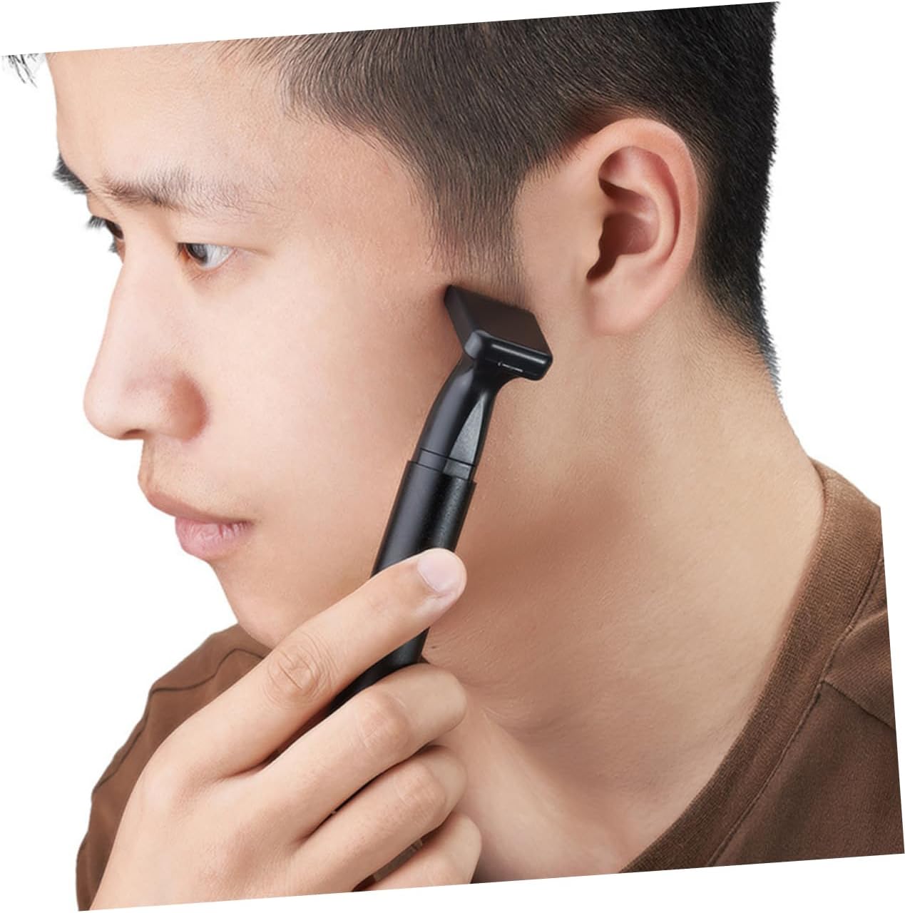 VICASKY 1Set Rechargeable Nose Hair Remover Electric Sideburns Trimmer for Men Women Lightweight Portable Grooming Tool with Body for Travel and Daily Use