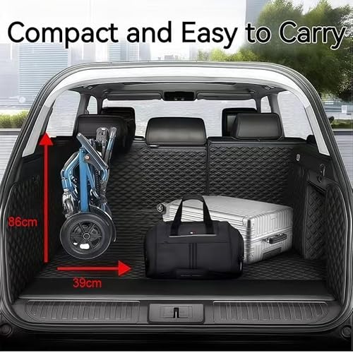 ByteTecpeak D04 Lightweight Foldable Electric Wheelchair with Removable 10Ah Lithium Battery Driveable 20km Range,500W Motor,Aluminium Powerchair 18kg Portable for Travel & Airplane Approved - Image 8