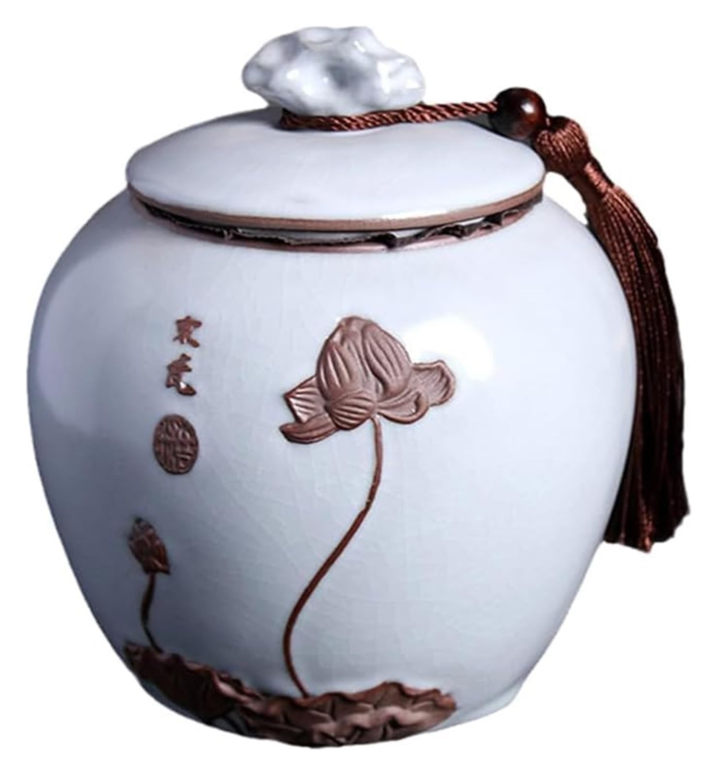 Słoiki z herbatą Chiński tradycyjny styl porcelanowy słoik na imbir ceramiczny pokryty słoik wazon na kwiaty z pokrywką, puszka herbaty ceramiczna zamknięta puszka, Y