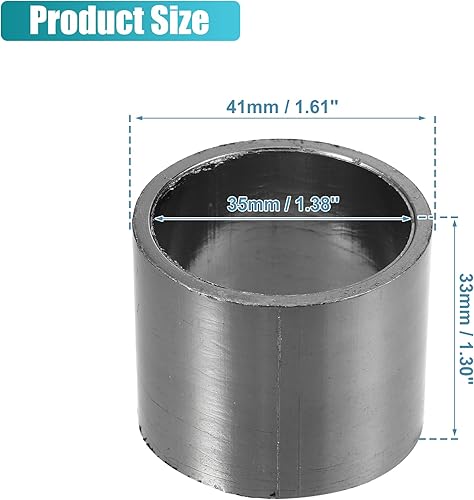 Miniatura 4 de uxcell Junta de tubo de escape universal de 1.378 in ID 1.614 in OD Junta de escape de motocicleta Juntas de escape de grafito Anillo de repuesto