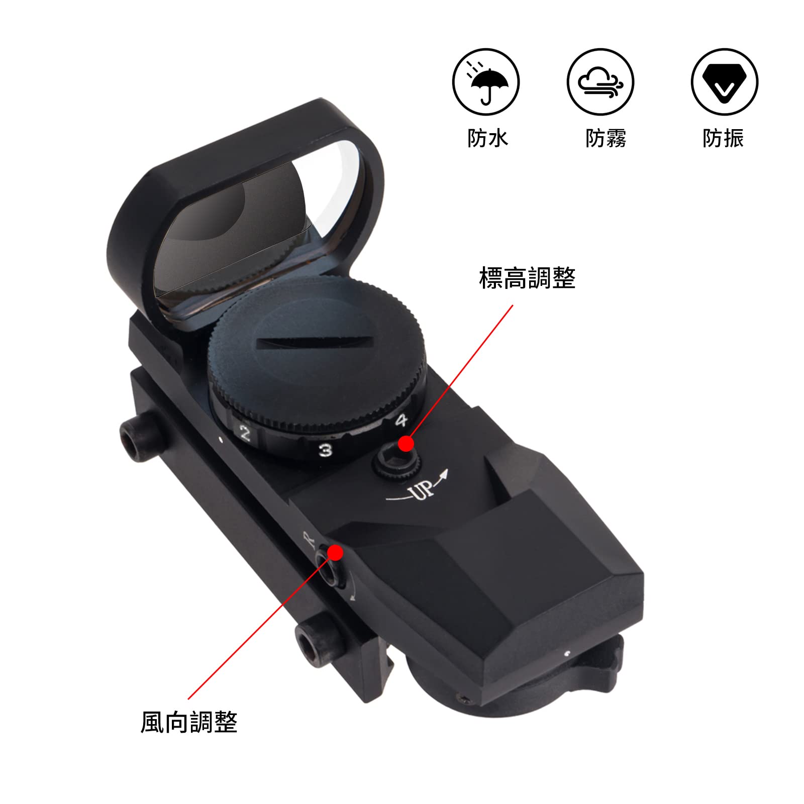 Amazon.co.jp: FOCUHUNTER レッド・グリーンドットサイト ダットサイト