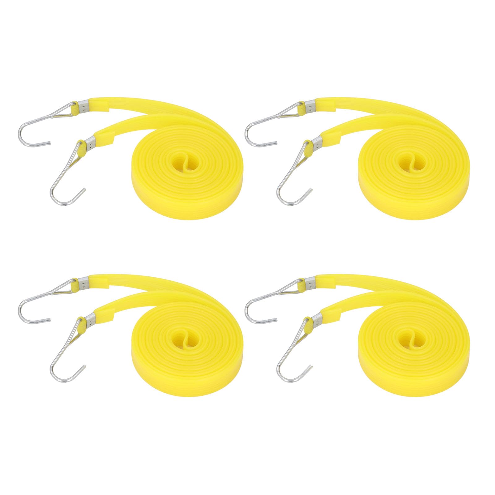 Generic Lot de 10 tendeurs robustes d'extérieur PEP de 2 cm de large, conçus pour sécuriser les marchandises sur les voitures, motos, cordes d'arrimage faciles et fiables (4 m)
