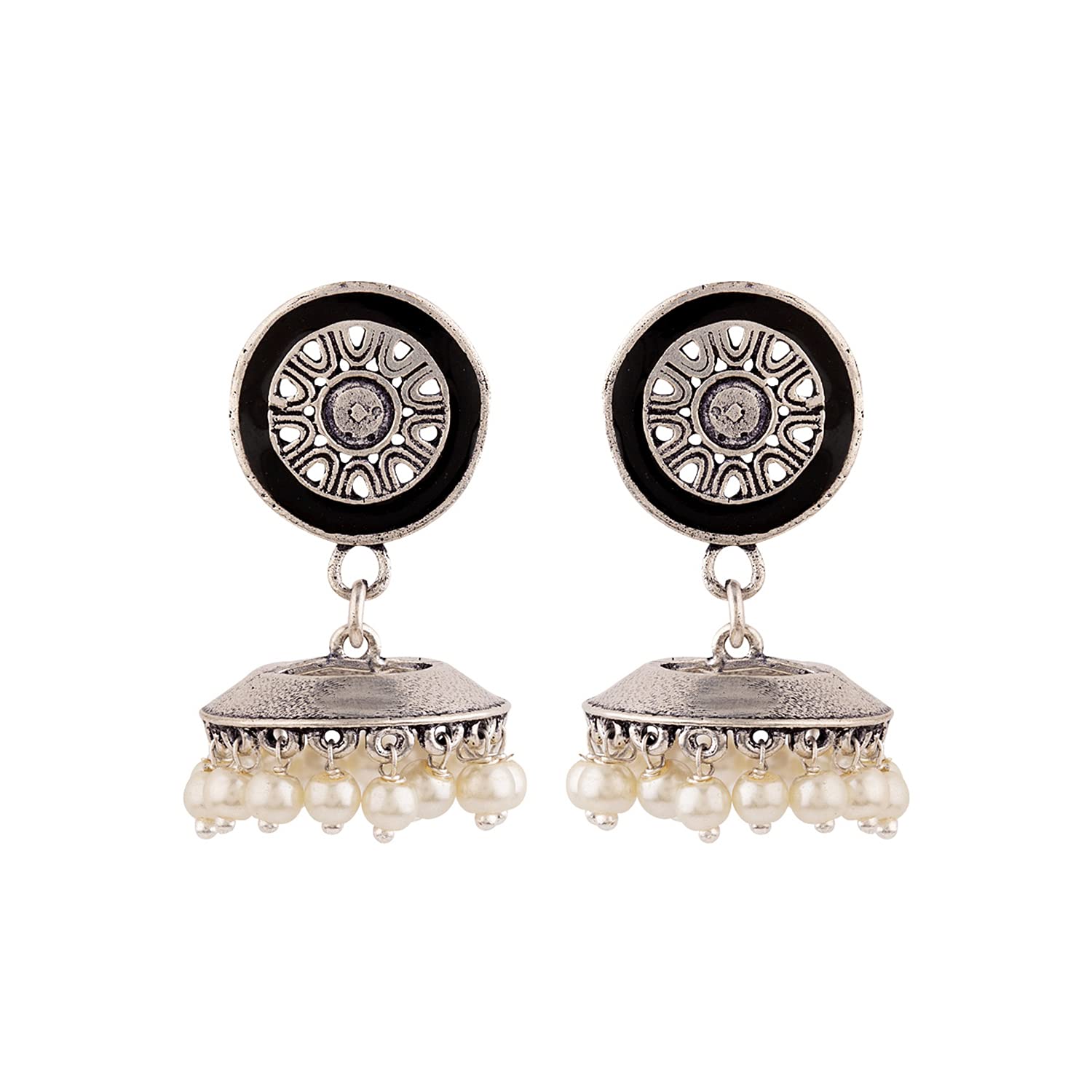 Voylla Rangabati Tiny Faux Pearls Earrings For Womens (B07K2821KK) Amazon Price History, Amazon Price Tracker