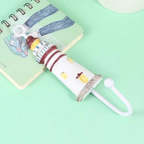 Miniatura 4 de Cabilock 3 piezas de decoración de madera para toallas de playa, ganchos para toallas, ganchos náuticos para abrigos, ganchos de pared de pez,