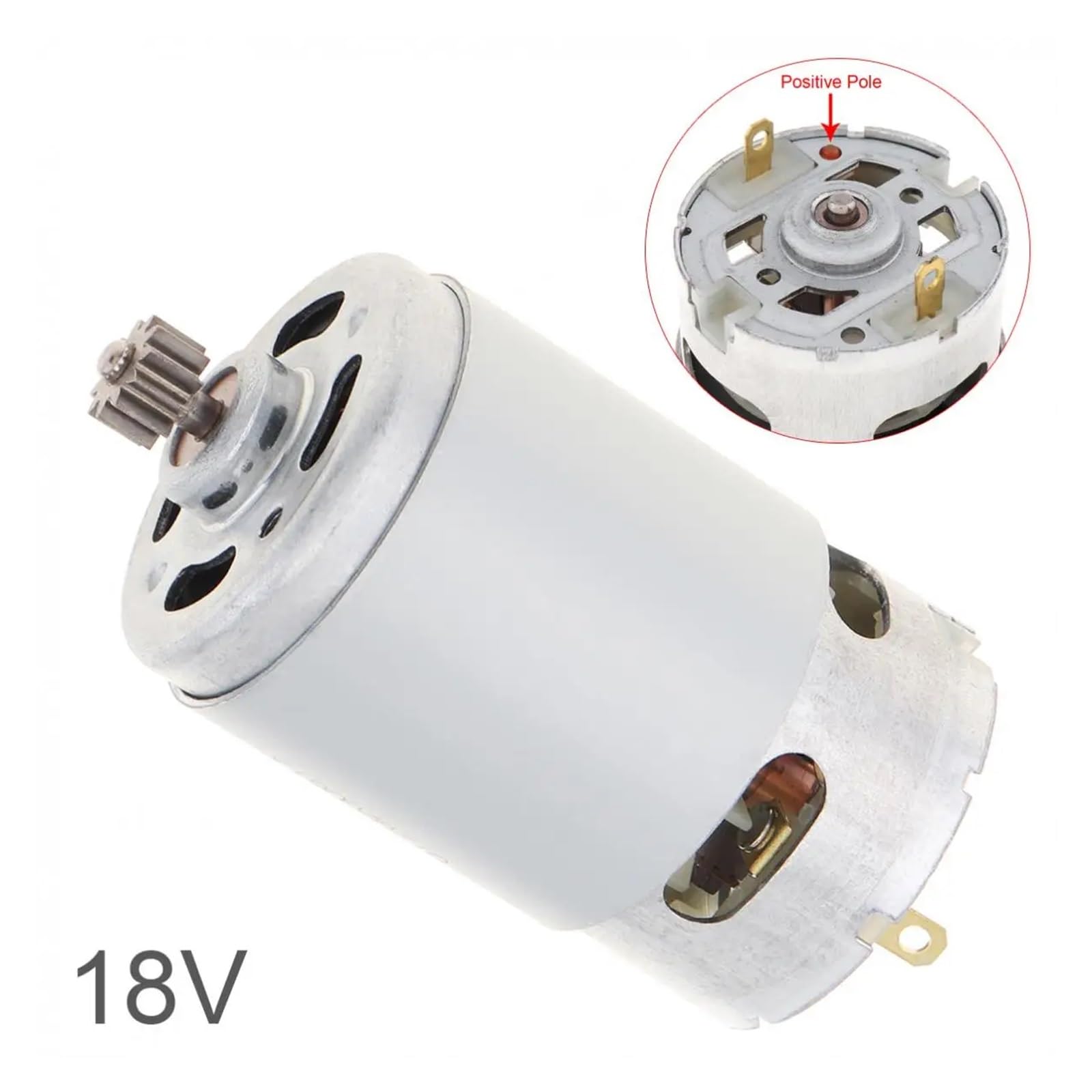 DC Motor 550 18V 27500 RPM DC Motor with Dual Speed ??11 Teeth and High Torque Gearbox for Cordless Drill Screwdriver