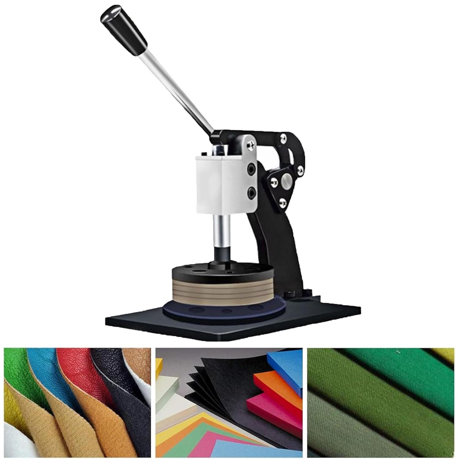 Coupe-tissu manuel – Coupe-échantillon de tapis textile avec poignée antidérapante, épaisseur de coupe de 0,1 à 10 mm, zone d'échantillonnage de 100 m², design confortable et pratique