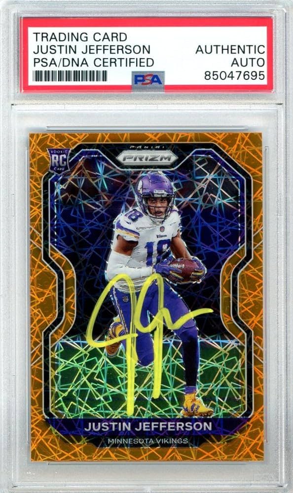 Amazon.com: Justin Jefferson 2020 Panini Prizm Orange Lazer