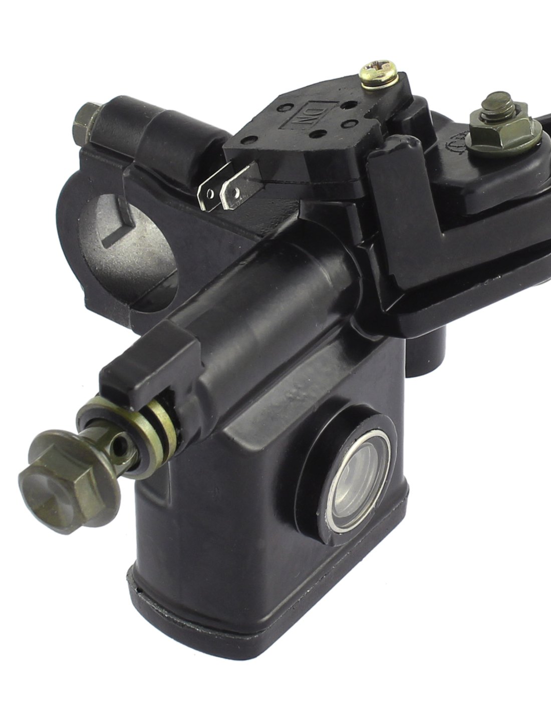 sourcingmap Pompe de frein avant en métal noir pour moto