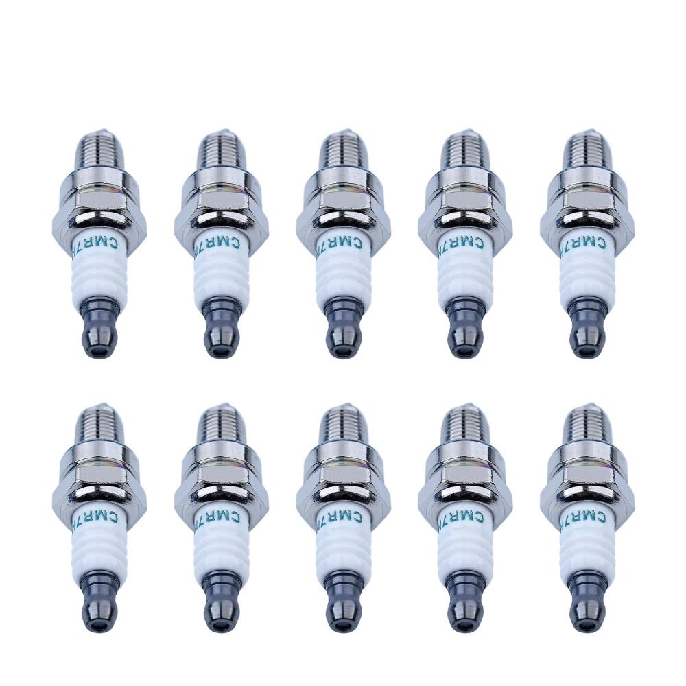 10 pièces CMR7H Bougie d'allumage adaptée for T435 T520 526XP 543XP 545 550XP 550XPG 555 562XP 562XPG remplacer débroussailleuses tondeuses tronçonneuse 506615101 544260901
