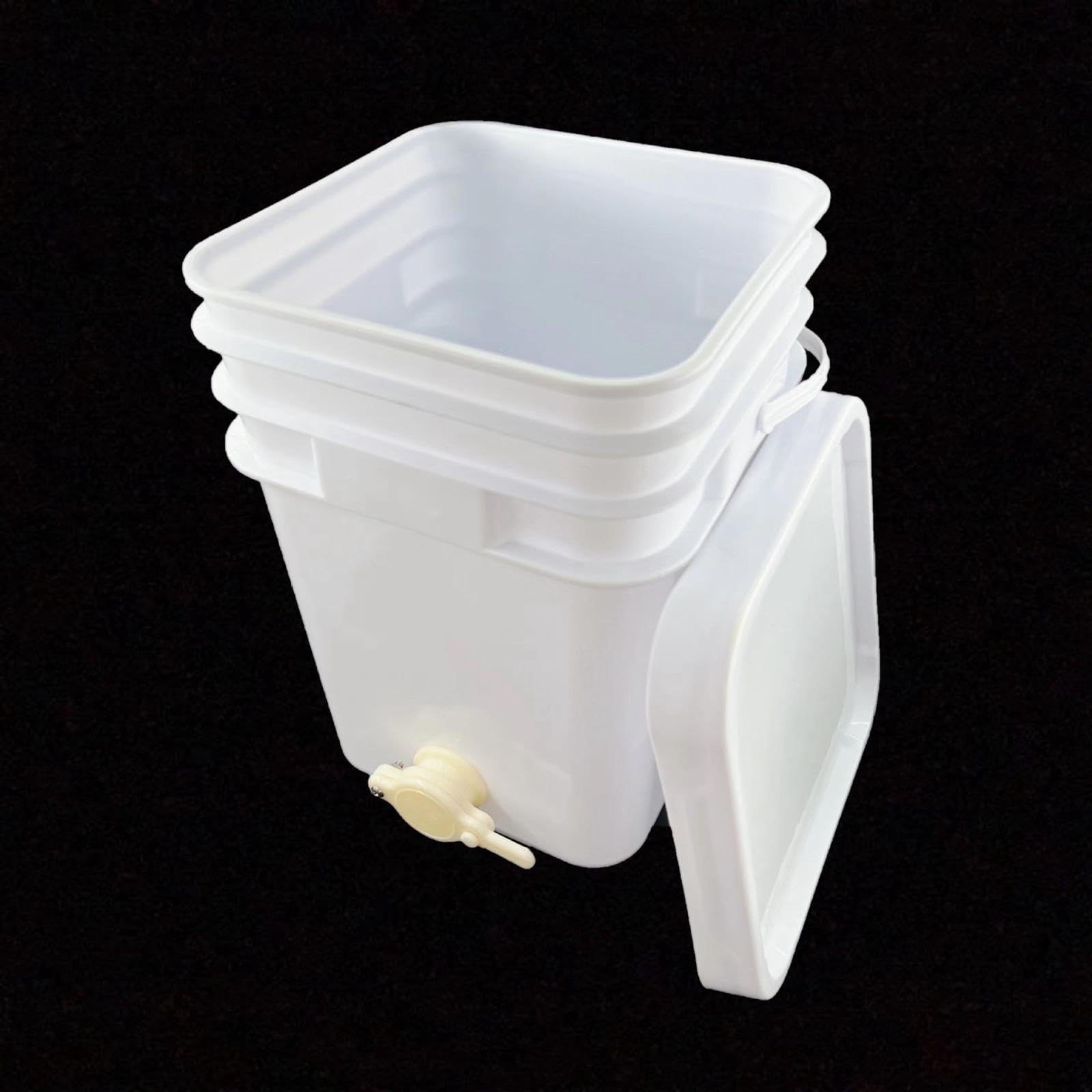 Sharplace Seau de Remplissage de Miel, Seau à Miel avec Robinet et Couvercle Porte, Extracteur de Miel, Fournitures de Qualité Supérieure, pour l'apiculture, 20l