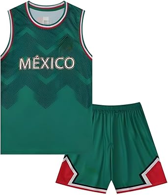 Youth Boys Basketball Jersey Kids Sports Tracksuit Sleeveless Tank Tank Top and Mesh Shorts Set 7-15 Years