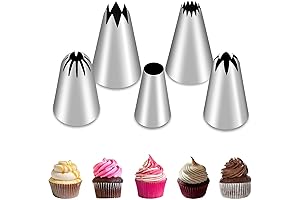 5Pcs Large Piping Tips Set: The Ultimate Frosting Artistry Essential