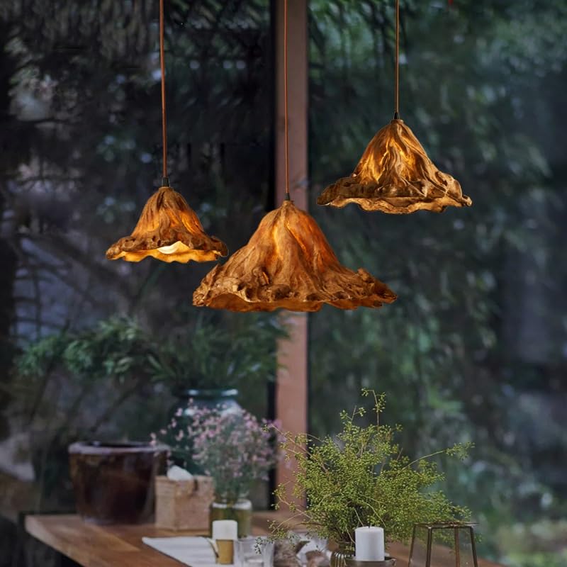 Lustre de style wabi-sabi antique E27 pour bar et café