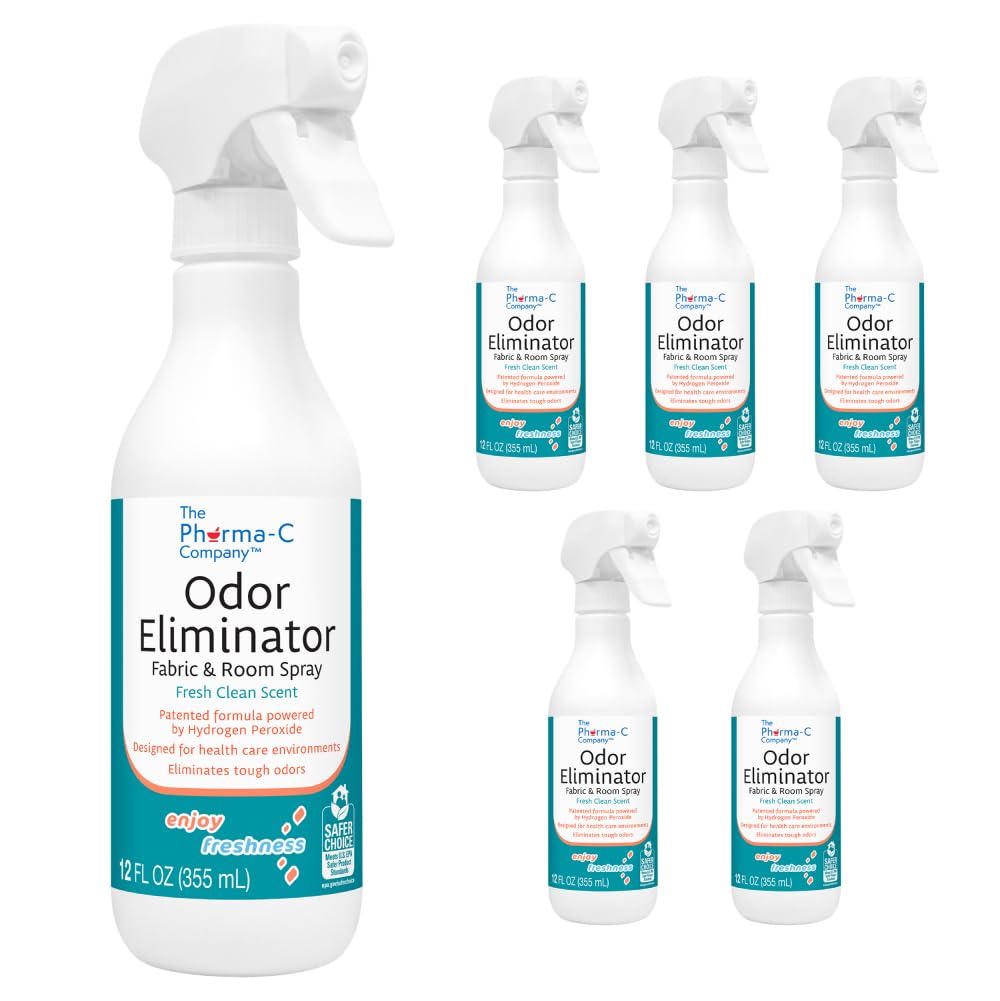 Odor Eliminator [6-12oz Bottles] - Bulk Fabric & Room Spray -Extra Strength Multipurpose Air Freshener & Fabric Refresher- Neutralize Deodorize
