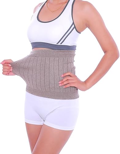 Miniatura 2 de YUPPIE TONE Cinturón de cachemira cálido, protector abdominal unisex para riñón, estómago, cinturón protector de cintura