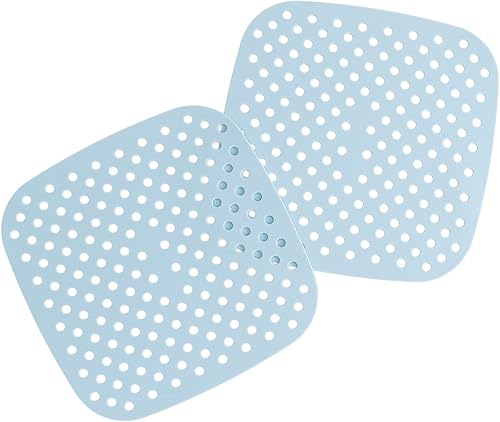 Revestimiento cuadrado de silicona para freidora de aire de 8.5 pulgadas (2 unidades) (CABERNET)