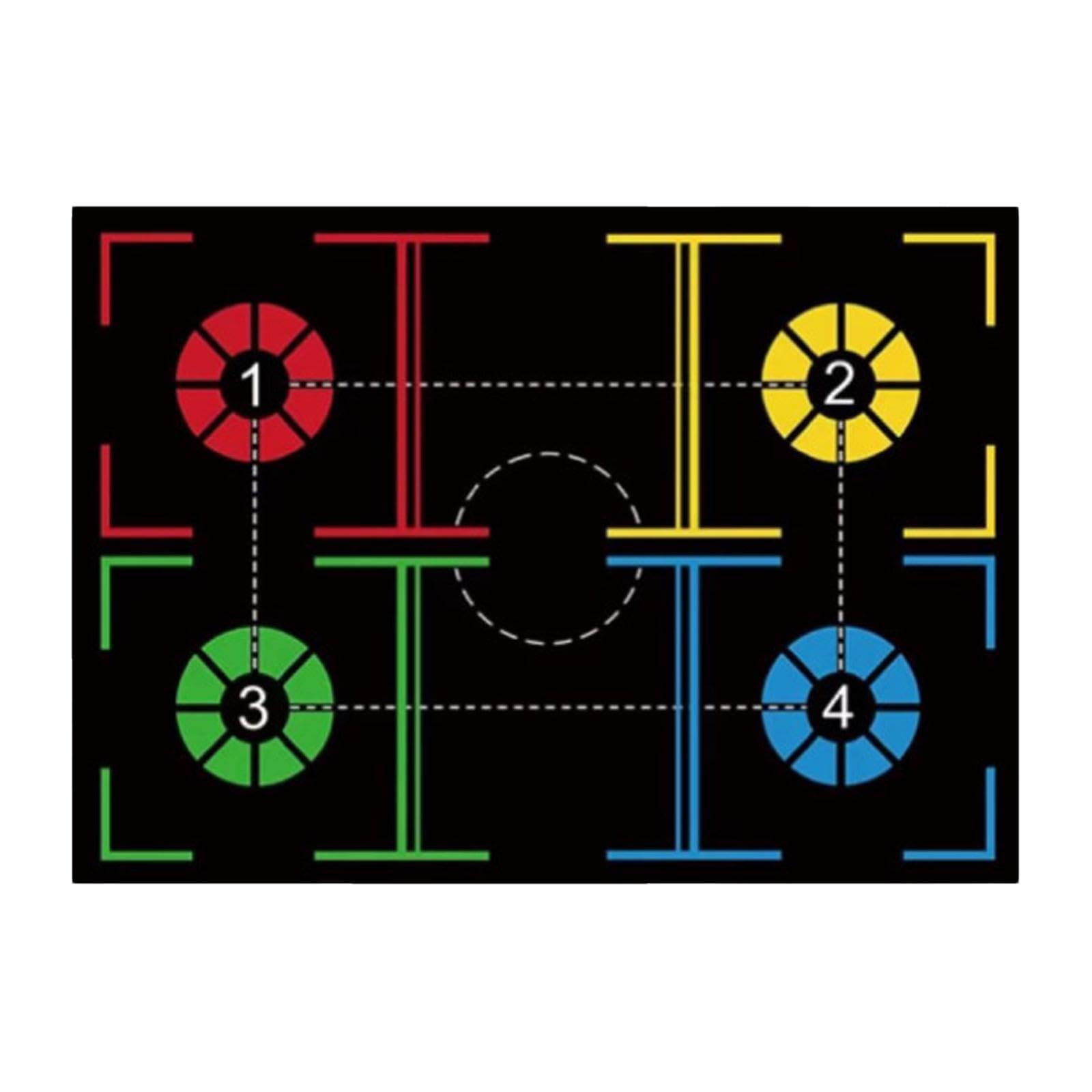 HGZLQKD Basketball Training Mat Basketball Footwork Footstep Training Mat Dribbling Ball Enhance Agility Teaching Tool Exercise Mat Non-Slip and Low Noise Skill Trainer Mat Indoor/Outdoor, Style F