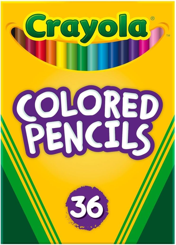 Crayola Colored Pencils (36ct), Kids Pencil Set, Pre-Sharpened Coloring Book Pencils for Kids &amp; Adults, Arts &amp; Crafts Supplies, Coloring Gift, Ages 3+ (Pack of 12)