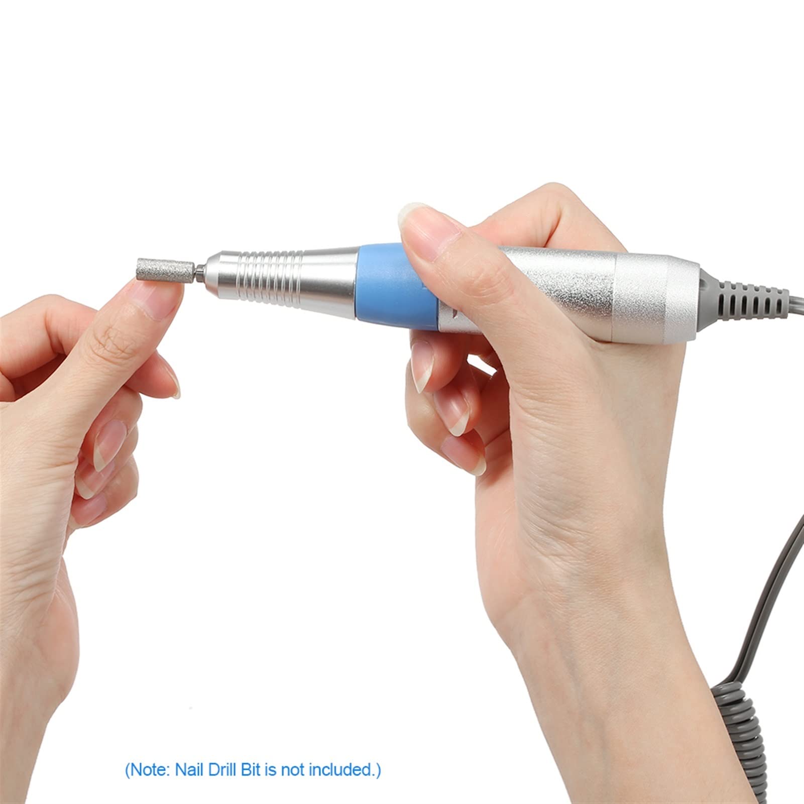 30000RPM elektryczny manicure do paznokci wiertarka Pen wiertarka do paznokci uchwyt rękojeść do Manicure Pedicure maszyna akcesoria narzędzie (różowy)