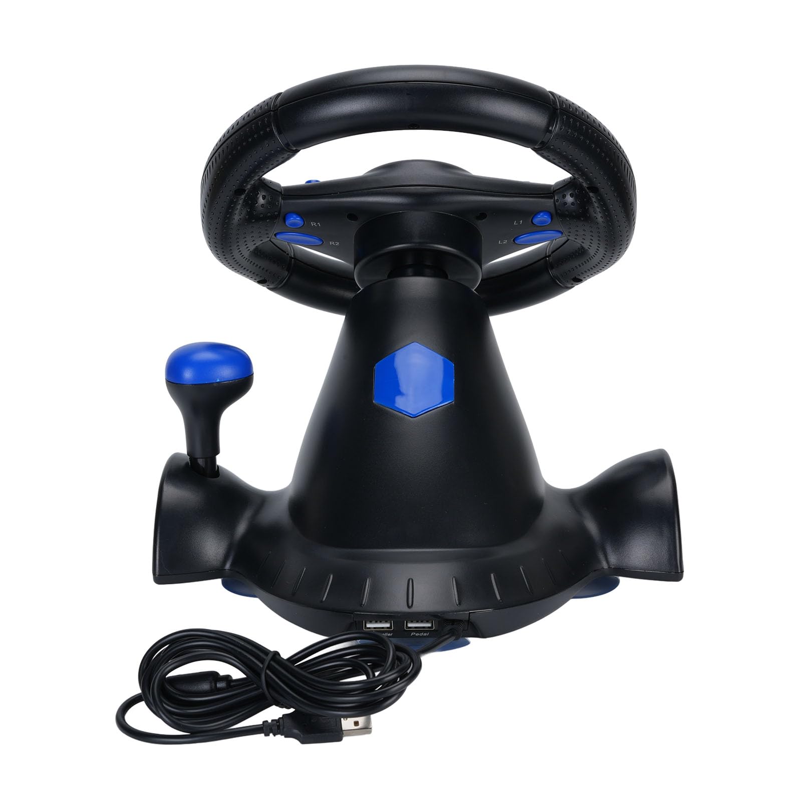 Volante con Esperienza di Controllo Precisa e Feedback di Vibrazione Realistico per 360 PC VR Set Volante da Gioco