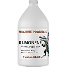 DLimonene Citrus Solvent 1 Gallon, 128 Fl Oz 100% Pure Industrial Strength Cleaner and Degreaser for Tough Jobs, Multi-Purpose Natural Eco-Safe Orange Peel Concentrate, Made in USA